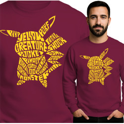 Pikachu Inspired Graphic Sweatshirt