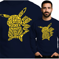 Pikachu Geïnspireerde Graphic Sweatshirt