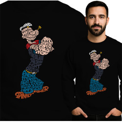 Popeye Graphic Sweatshirt - Spinaziekracht