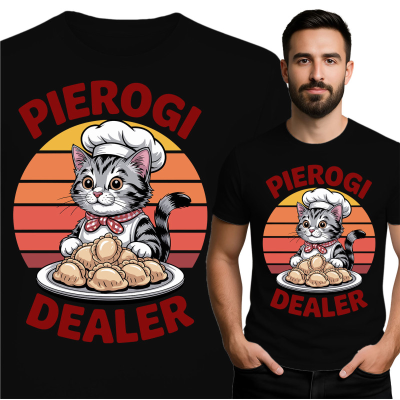 Schattige Pierogi Dealer Kat T-Shirt