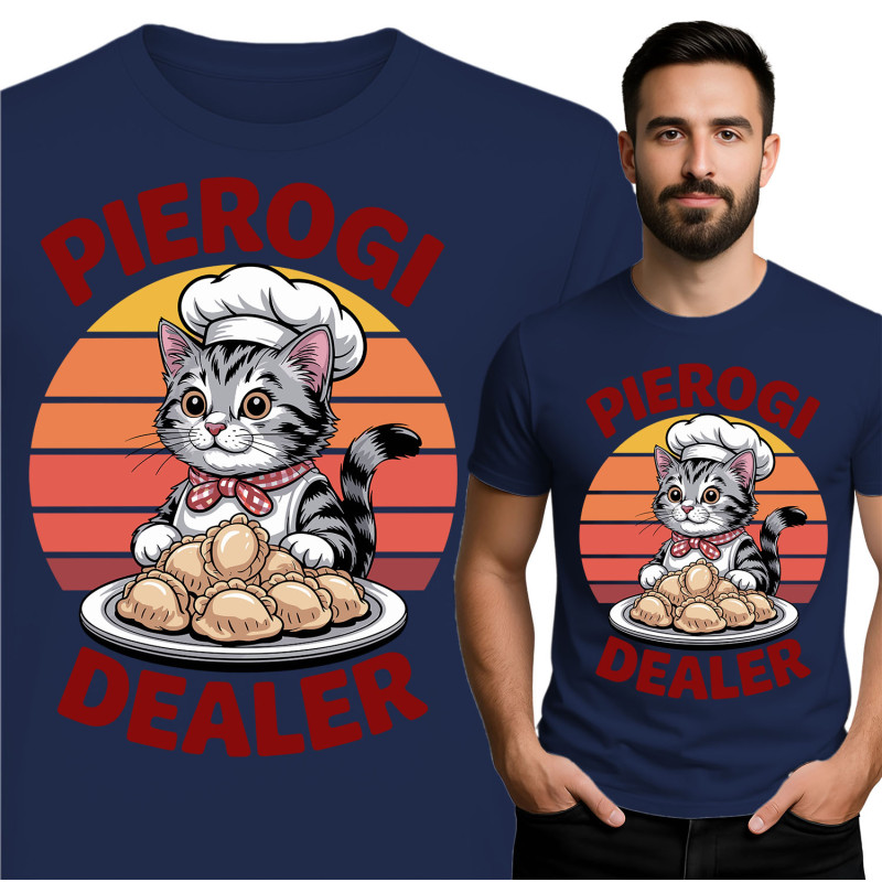 Schattige Pierogi Dealer Kat T-Shirt