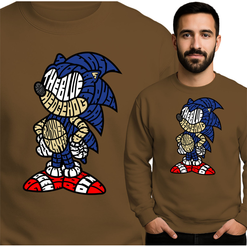 Stylish Sonic Blue Hedgehog Sweatshirt