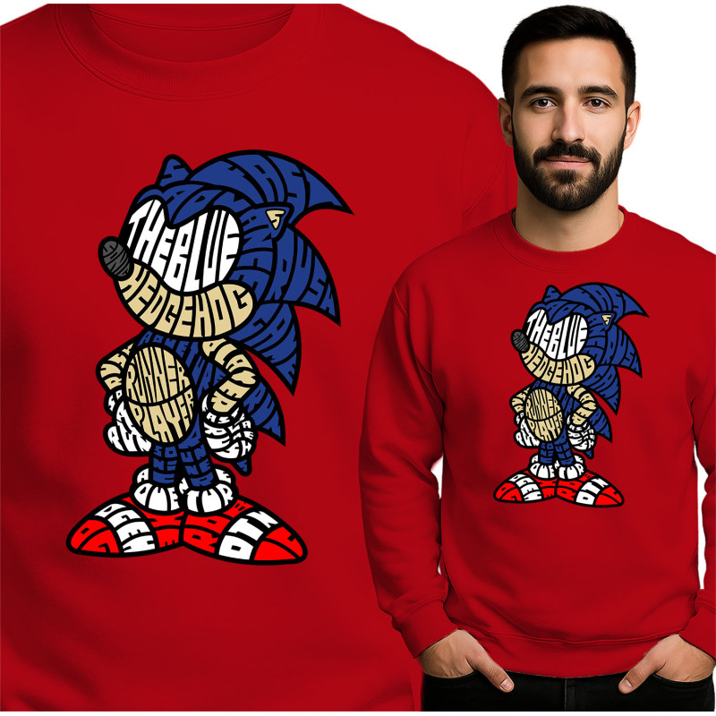 Stylish Sonic Blue Hedgehog Sweatshirt