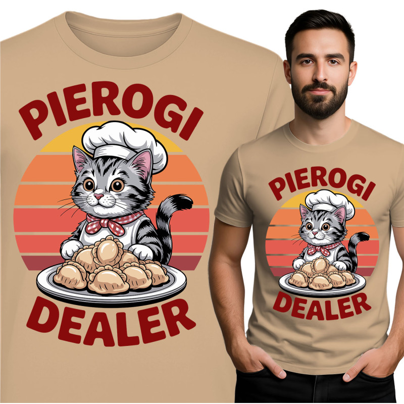 Schattige Pierogi Dealer Kat T-Shirt