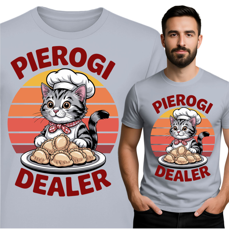 Schattige Pierogi Dealer Kat T-Shirt