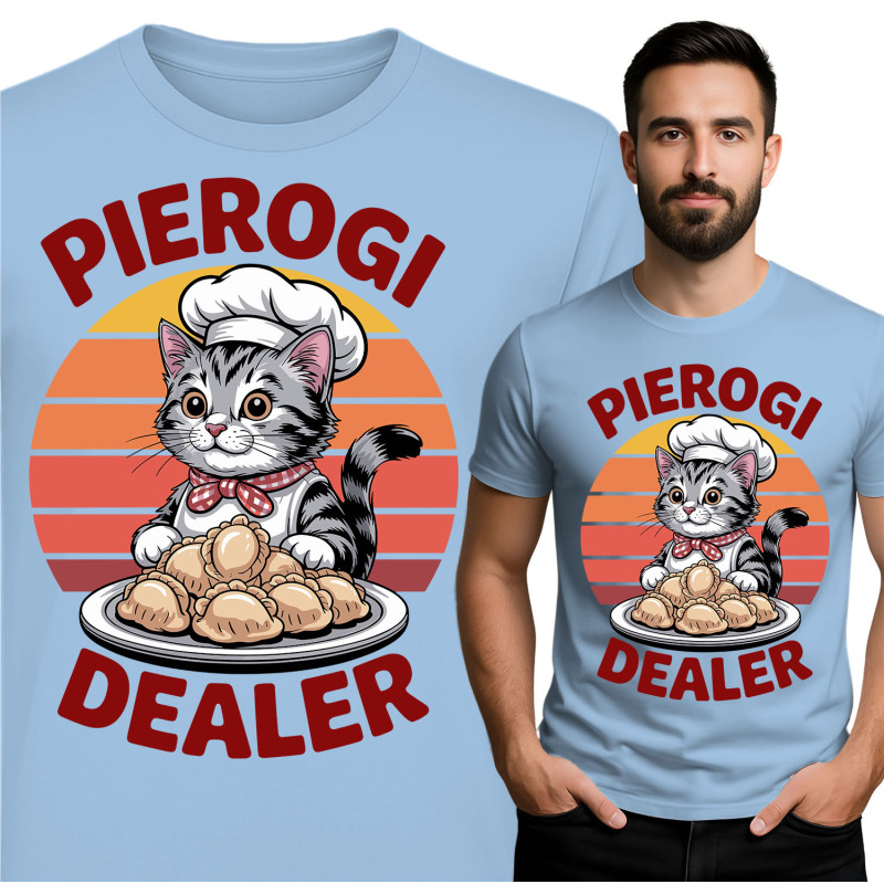 Schattige Pierogi Dealer Kat T-Shirt