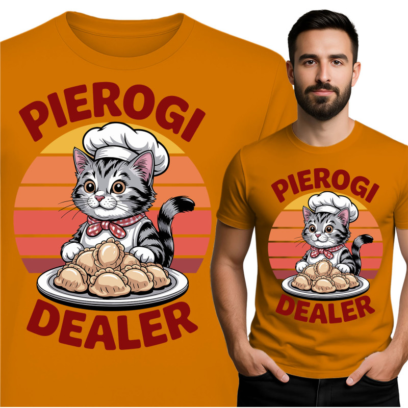 Cute Pierogi Dealer Cat T-Shirt