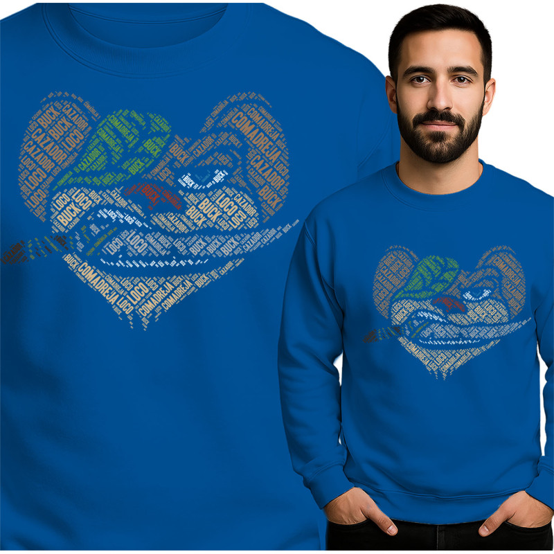 Stylish Heart Pattern Sweatshirt