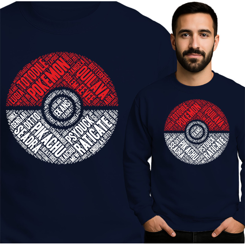 Pokemon Geïnspireerd Sweatshirt