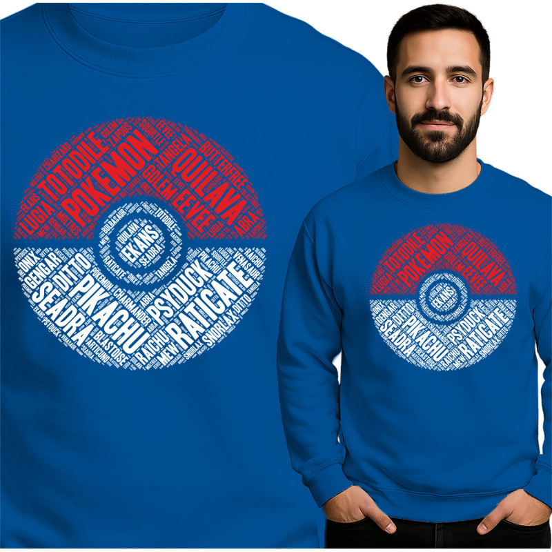 Pokemon Geïnspireerd Sweatshirt