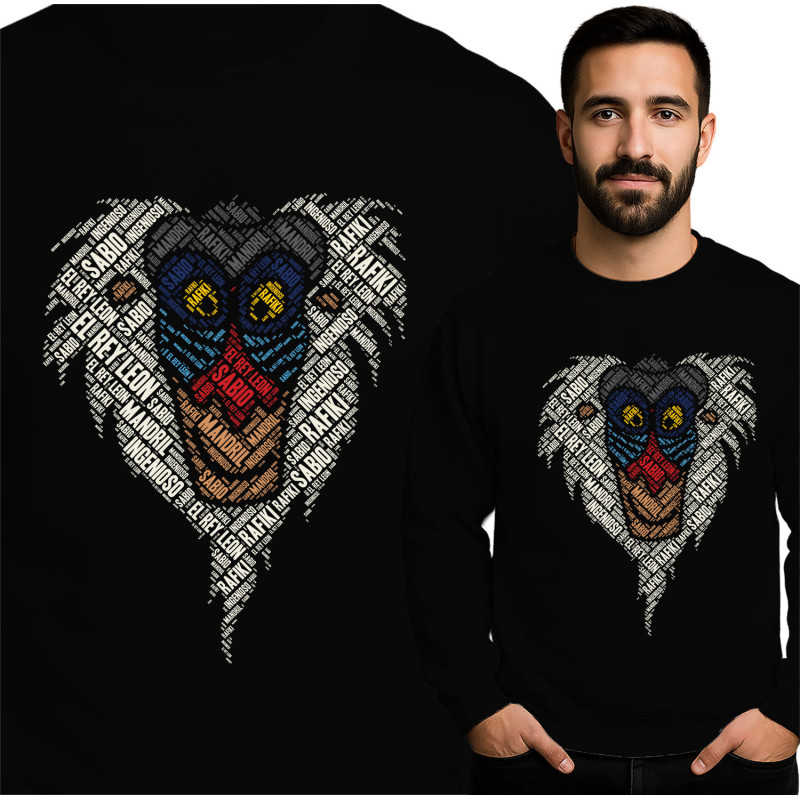 Unique Rafiki Graphic Sweatshirt