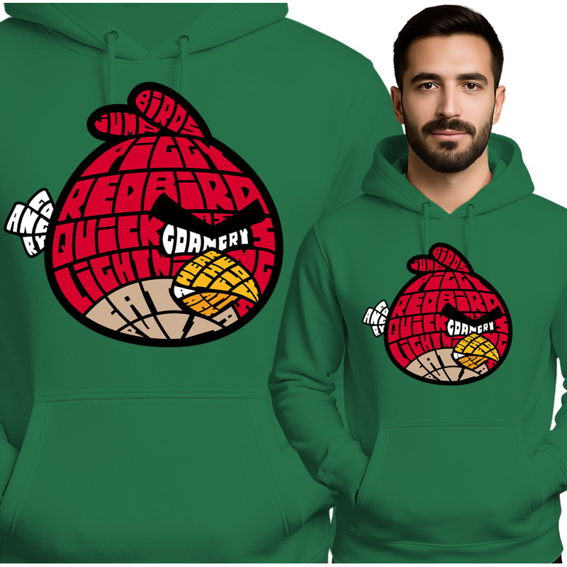 Angry Birds Geïnspireerde Hoodie