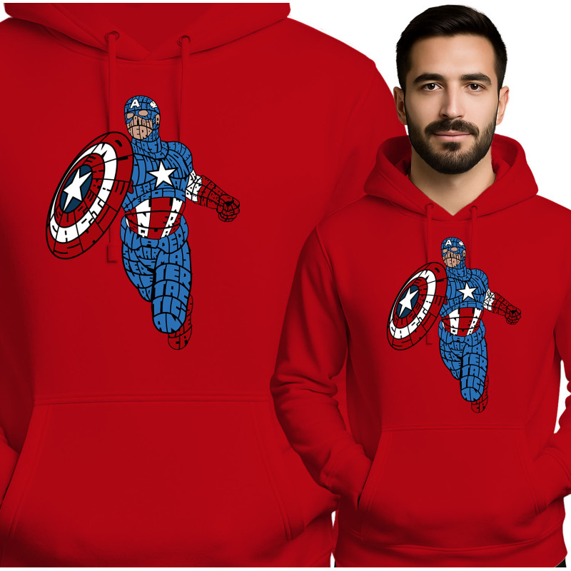 Superhero Hoodie with Captain's Design
