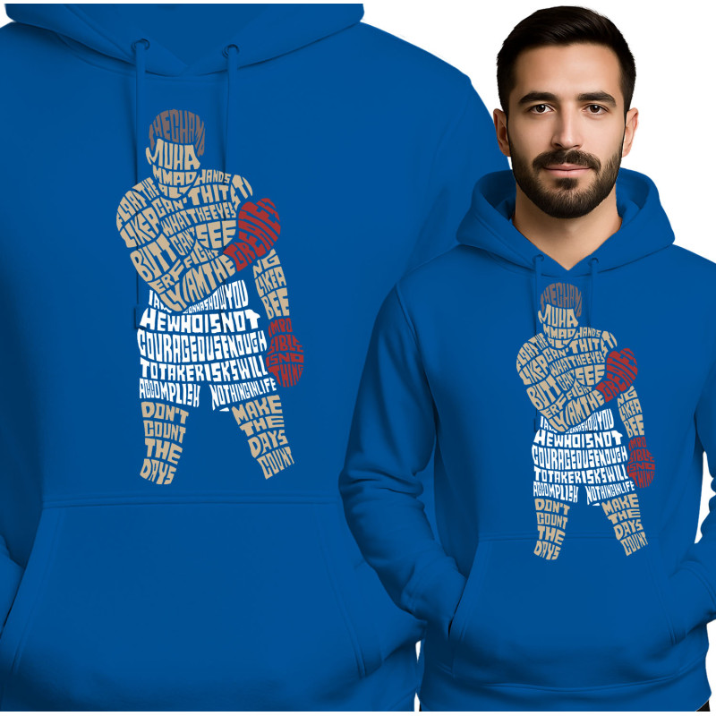 Stylish Red Hoodie with Motivational Design