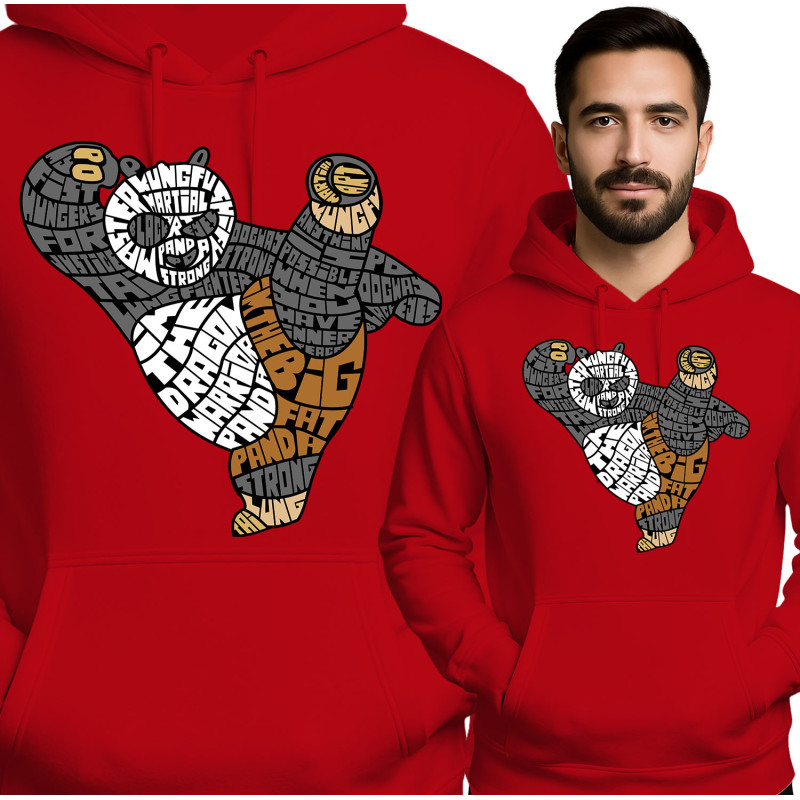 Leuke Hoodie met Martial Arts Panda