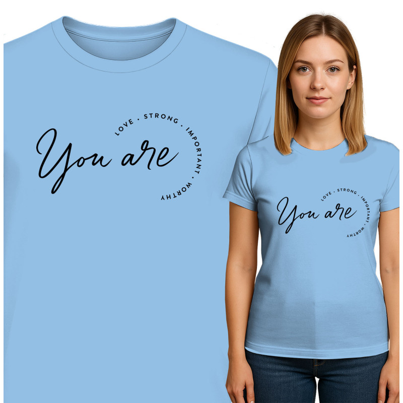 Inspirerende T-Shirt voor Dames - Jij Bent Waardevol