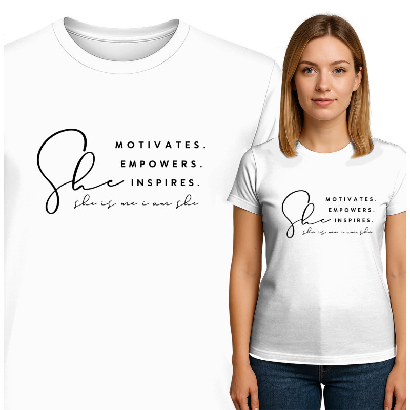 Motiverend T-Shirt voor Vrouwen