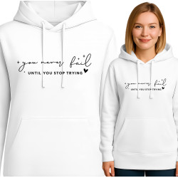 Inspirational Hoodie - You Never Fail