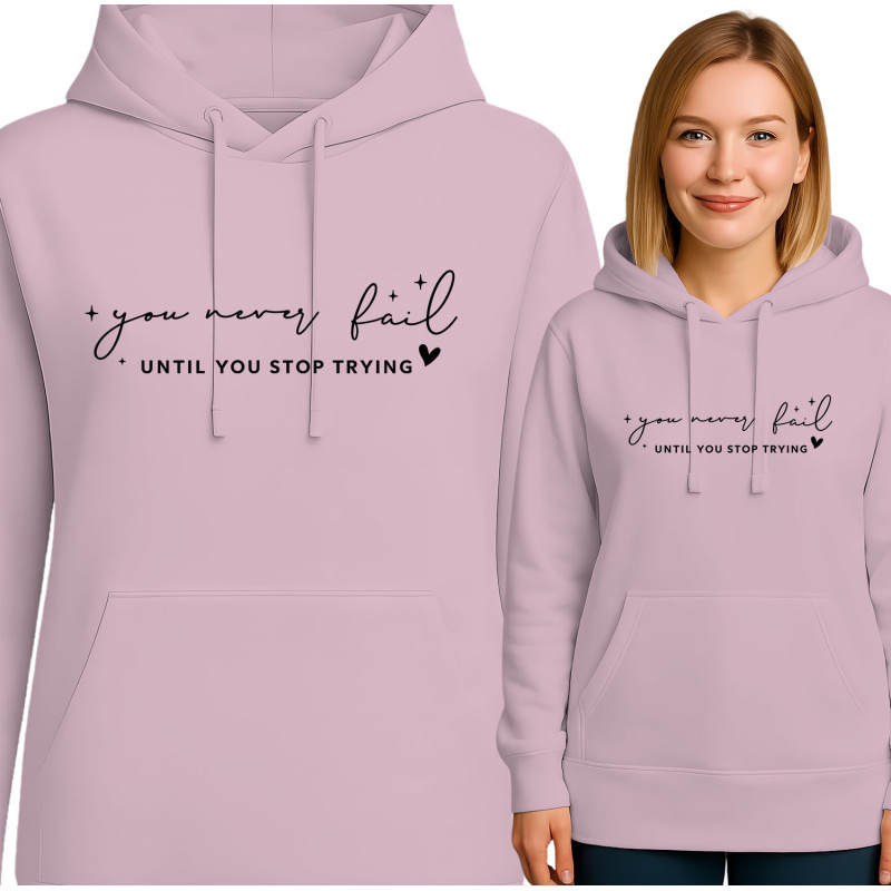 Inspirational Hoodie - You Never Fail