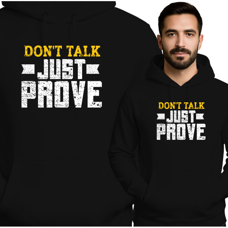 Bluza męska 'Don't Talk Just Prove'