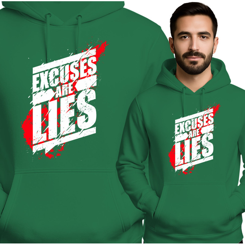 Bluza męska 'Excuses Are Lies'