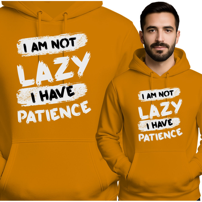 Rode Hoodie met Motivational Print