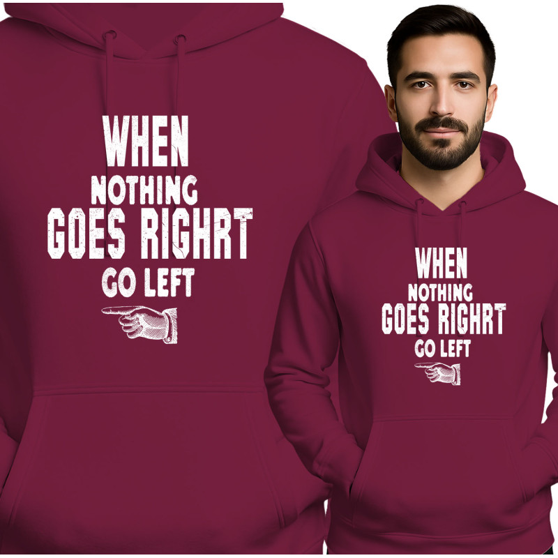Comfortabele Rode Hoodie met Motiverende Quote