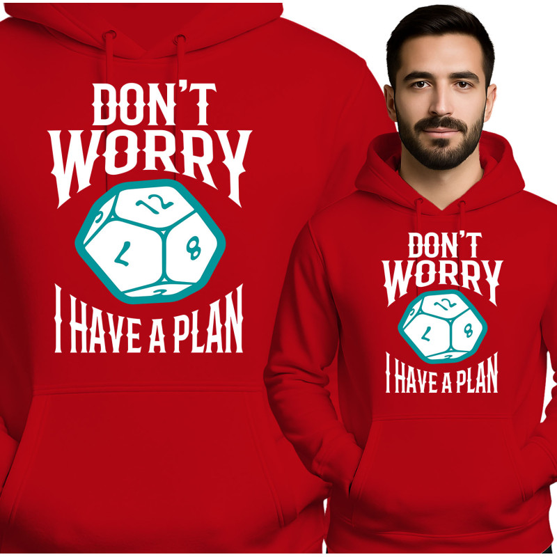 Bluza męska 'DON'T WORRY HAVE A PLAN