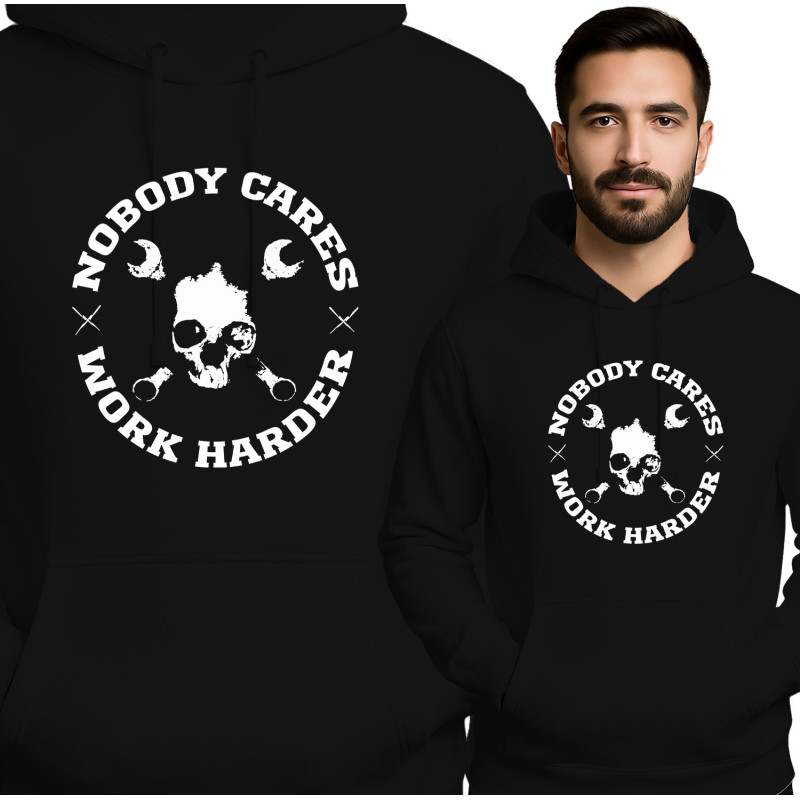 Bluza męska 'Nobody Cares Work Harder'