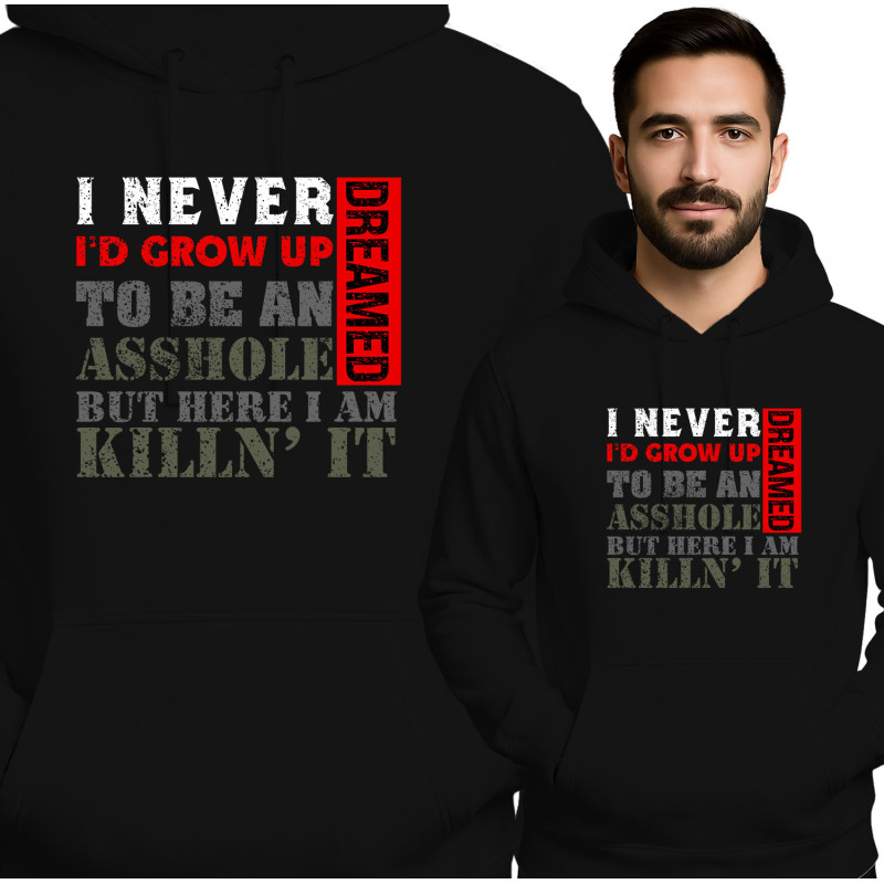 Bluza męska \'I NEVER DREAMED I\'D GROW UP \'