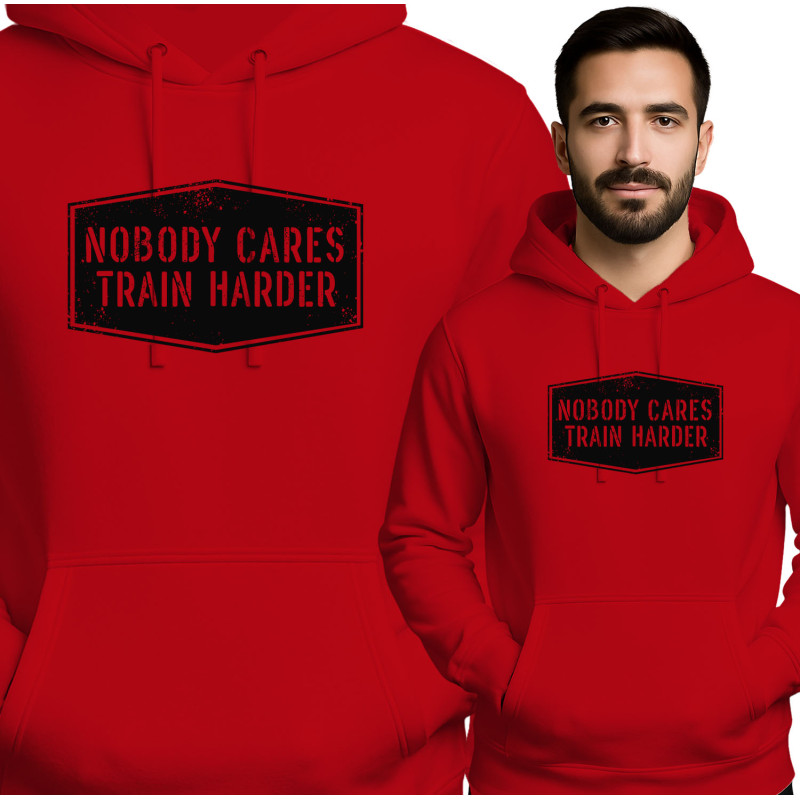 Bluza męska 'Nobody Cares Train Harder'