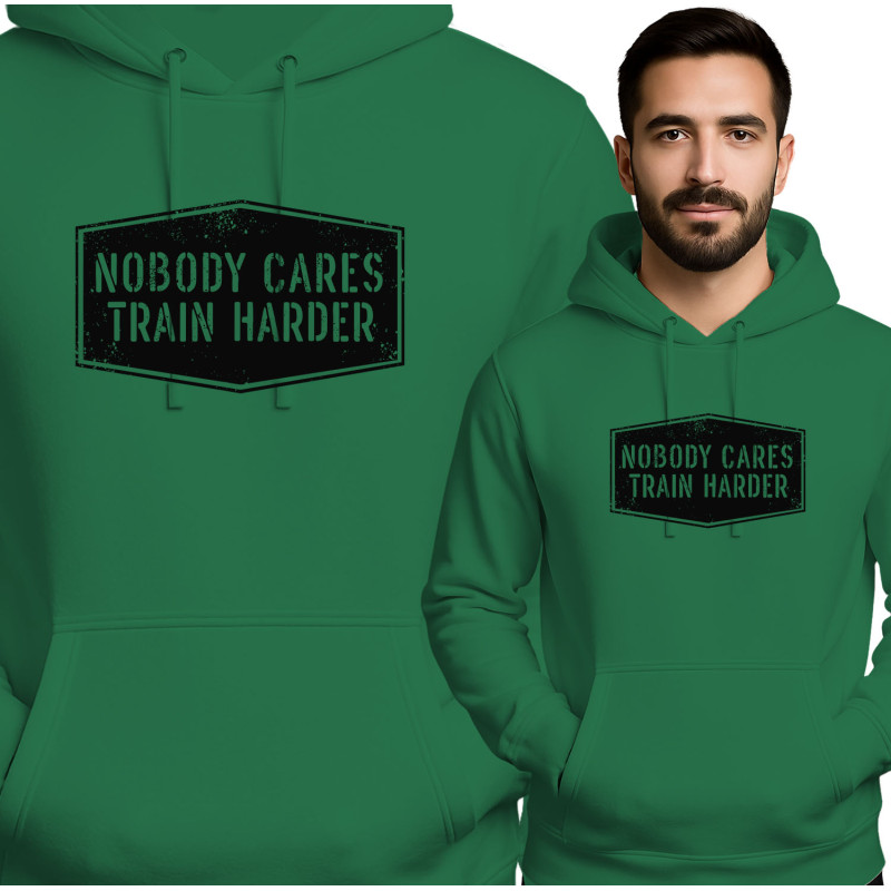 Bluza męska 'Nobody Cares Train Harder'