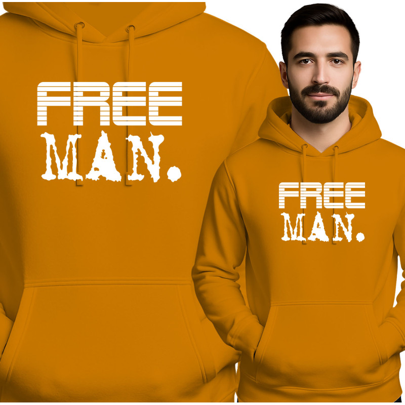 FREE MAN Hoodie - Statement Kleding