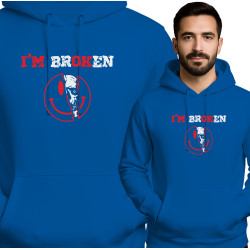 I'm Broken Hoodie - Unieke Stijl