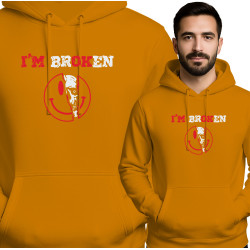 I'm Broken Hoodie - Unieke Stijl