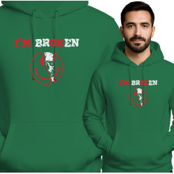 I'm Broken Hoodie - Unieke Stijl