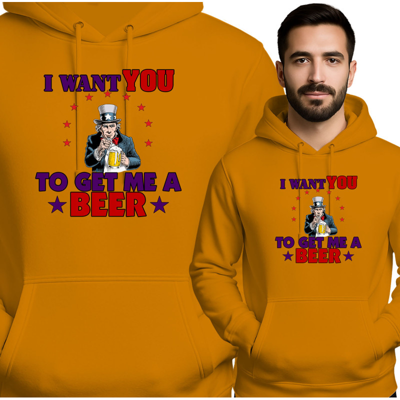 I Want You to Get Me a Beer Hoodie