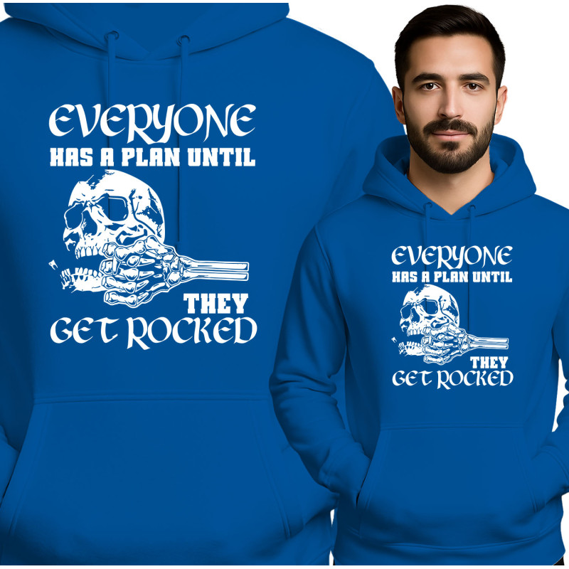 Humoristische Skull Hoodie - Iedereen Heeft een Plan