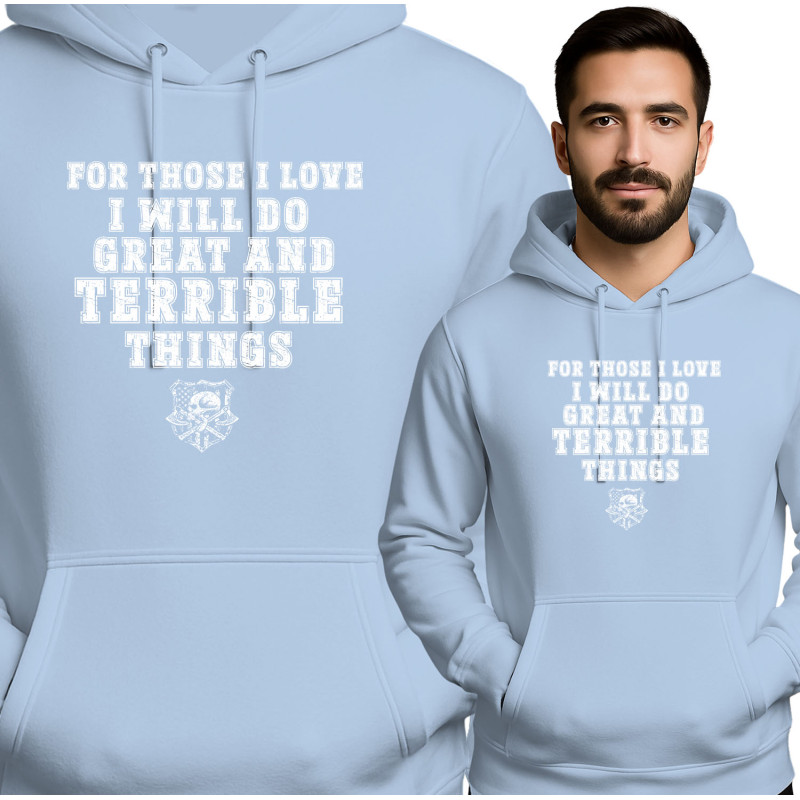 Dappere Rode Hoodie voor Bangeloze Zielen