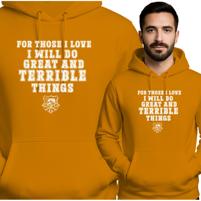 Dappere Rode Hoodie voor Bangeloze Zielen