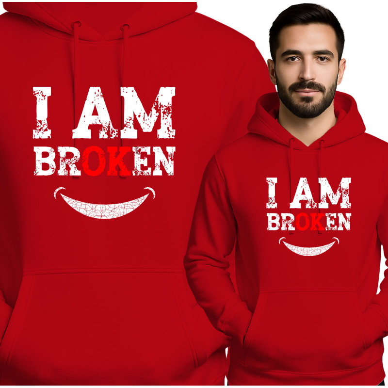 Bluza męska 'I AM BROKEN'