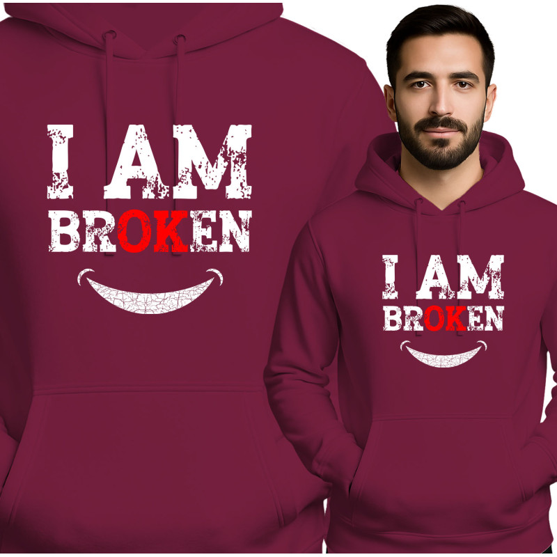 Bluza męska 'I AM BROKEN'