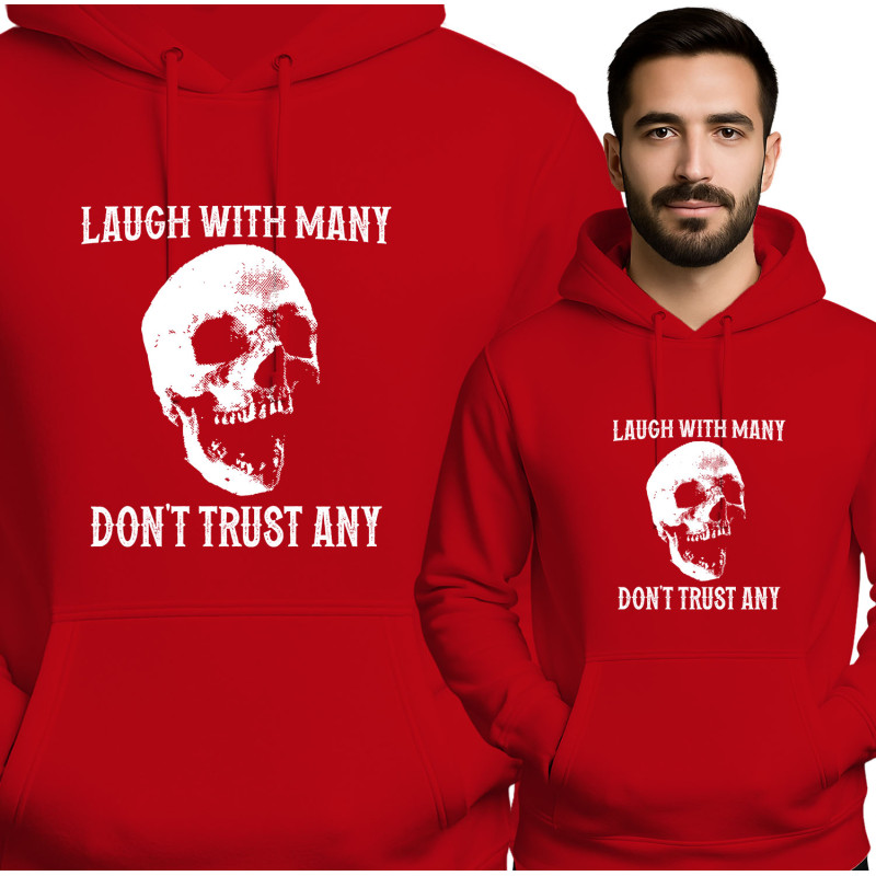 Bluza męska 'LAUGH WITH MANY DON'T TRUST ANY'
