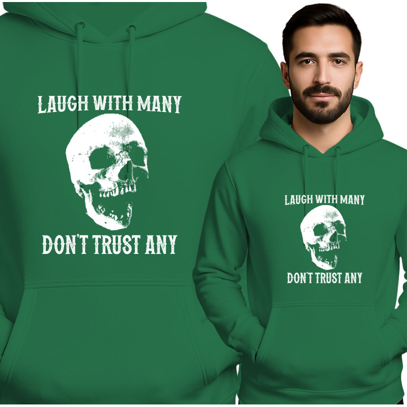 Bluza męska 'LAUGH WITH MANY DON'T TRUST ANY'