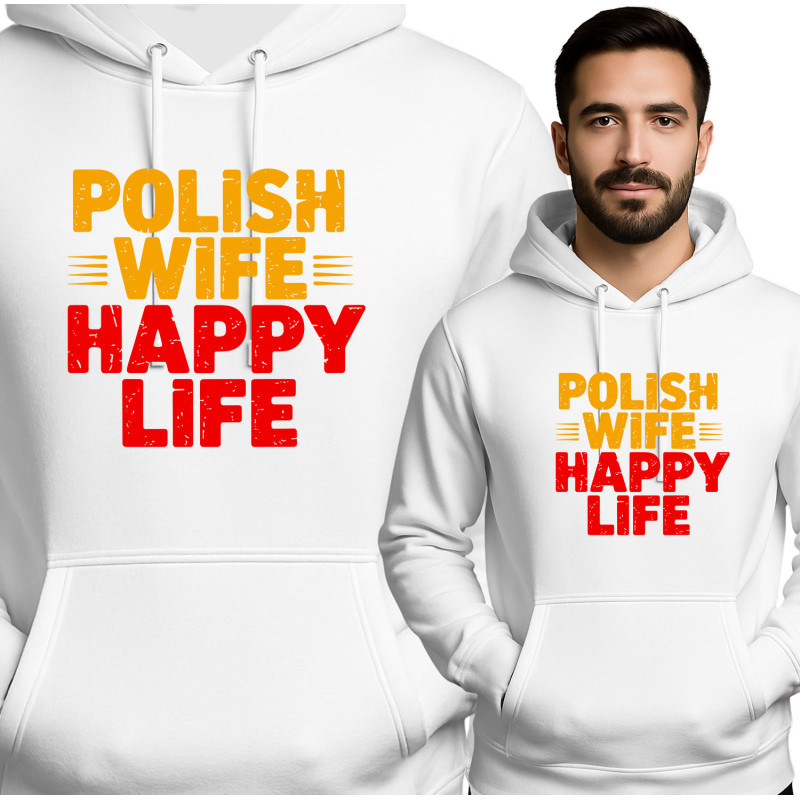 Bluza męska 'Polish Wife, Happy Life'