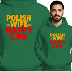 Bluza męska 'Polish Wife, Happy Life'