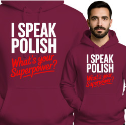 Bluza męska 'I SPEAK POLISH What's Your Superpower?'