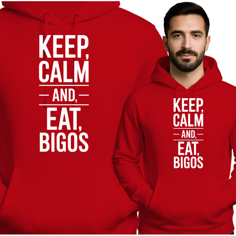 Bluza męska 'Keep Calm and Eat Bigos'