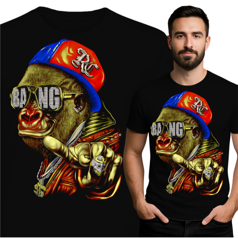 Stylish Gorilla Graphic T-Shirt