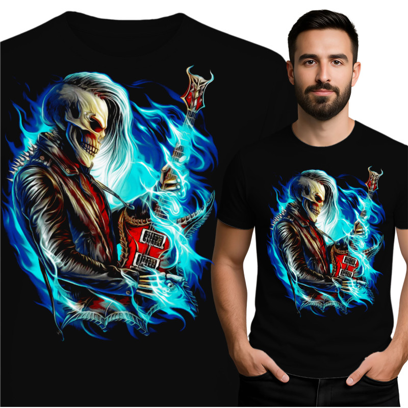Electric Skeleton Guitarist T-Shirt